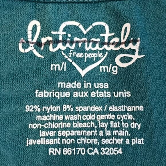 Free People Intimately Turquoise / Green Bodycon‎ Dress Open Back Medium / Large - Picture 5 of 7